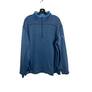 CABELA'S MEN'S BLUE 1/4 ZIP PULLOVER SZ XL